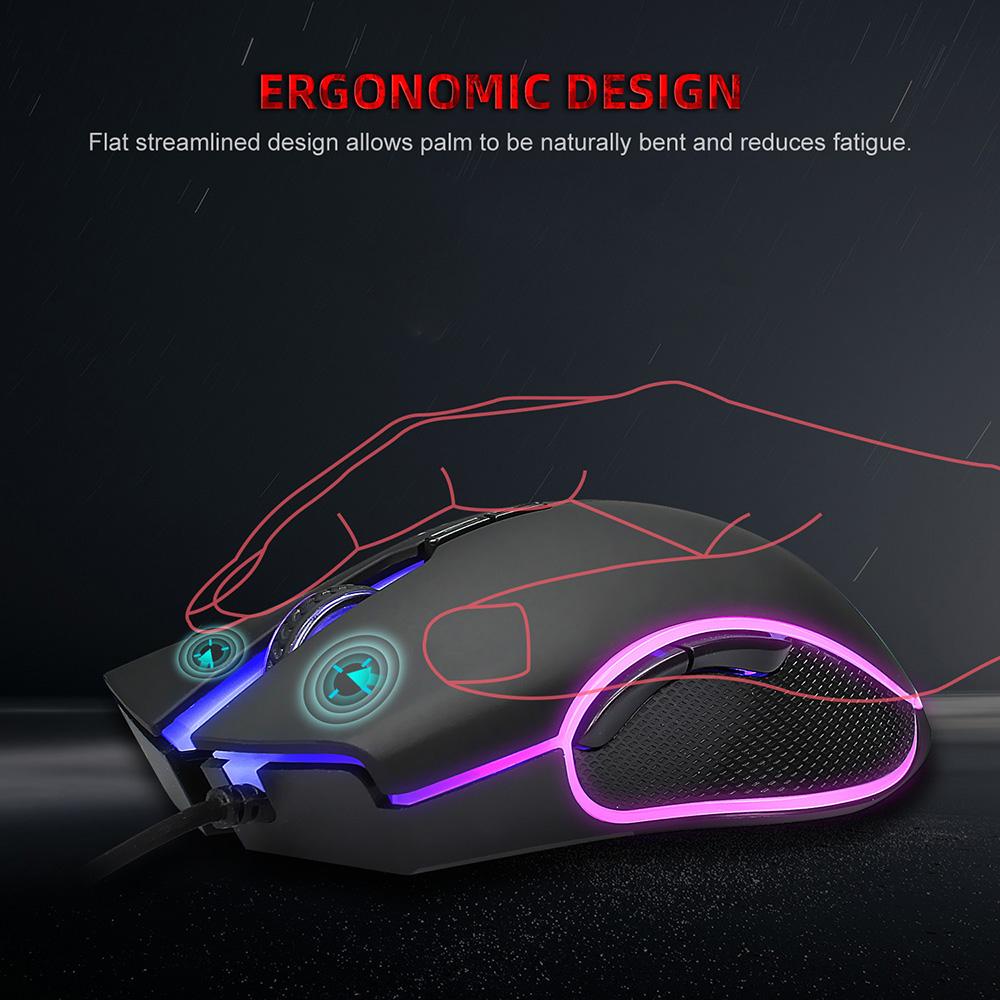 Chuột chơi game có dây YWYT G853 USB 3200DPI 7 nút