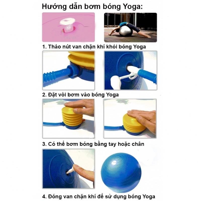 Bóng tập gym, Bóng Tập Yoga Cao Cấp Prosman - Tặng Bơm Tay-LYLY SPORTS