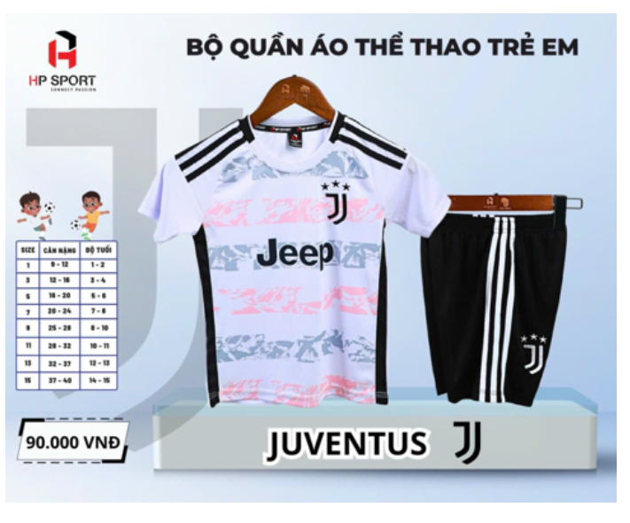 Quần áo Bóng Đá Trẻ Em Juventus 23/24- Mẫu mới nhất