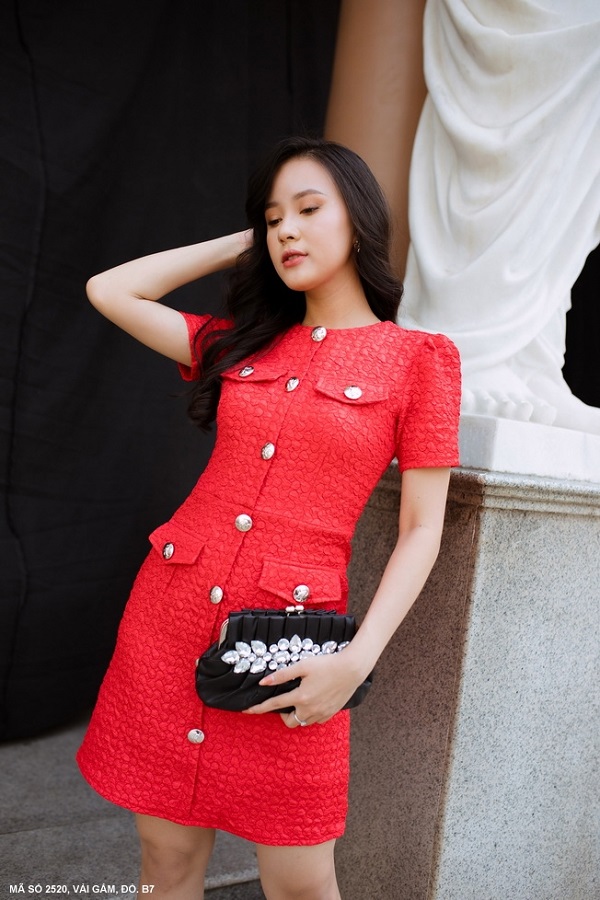 ĐẦM CÔNG SỞ TAY NGẮN 4 TÚI