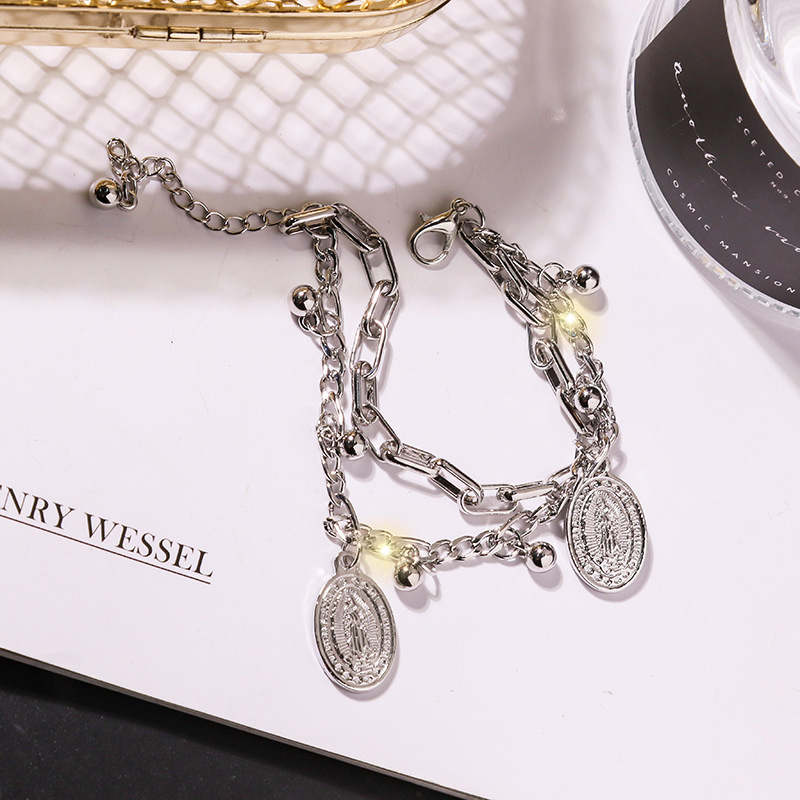 Lắc tay nam nữ đẹp Unisex dây kép Hàn Quốc