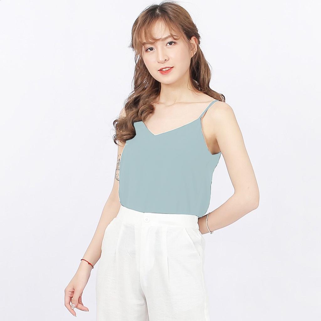 Áo 2 Dây nữ MADELA Lụa Hàn cao cấp, phong cách Vintage dễ mix đồ, áo có nhiều màu và đủ size để lựa chọn