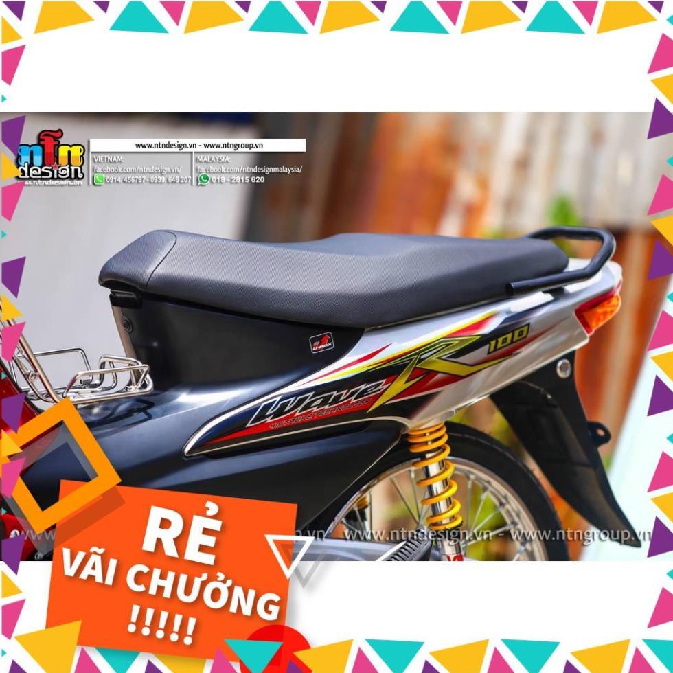 Tem Rời Wave A 100 Mẫu Chữ R Đỏ Bạc