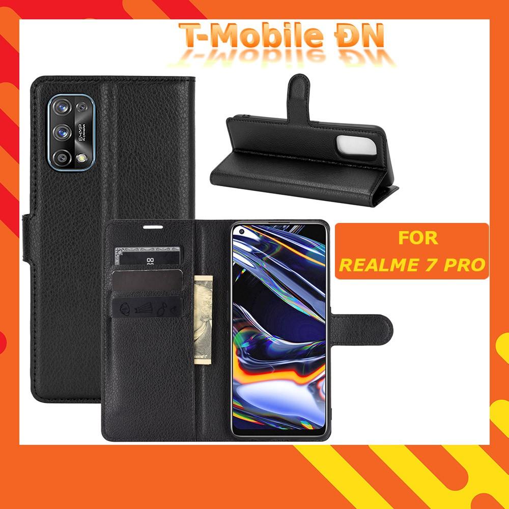 Bao da cho Realme 7 7i 7 Pro C17 có nắp gập và chống xem video