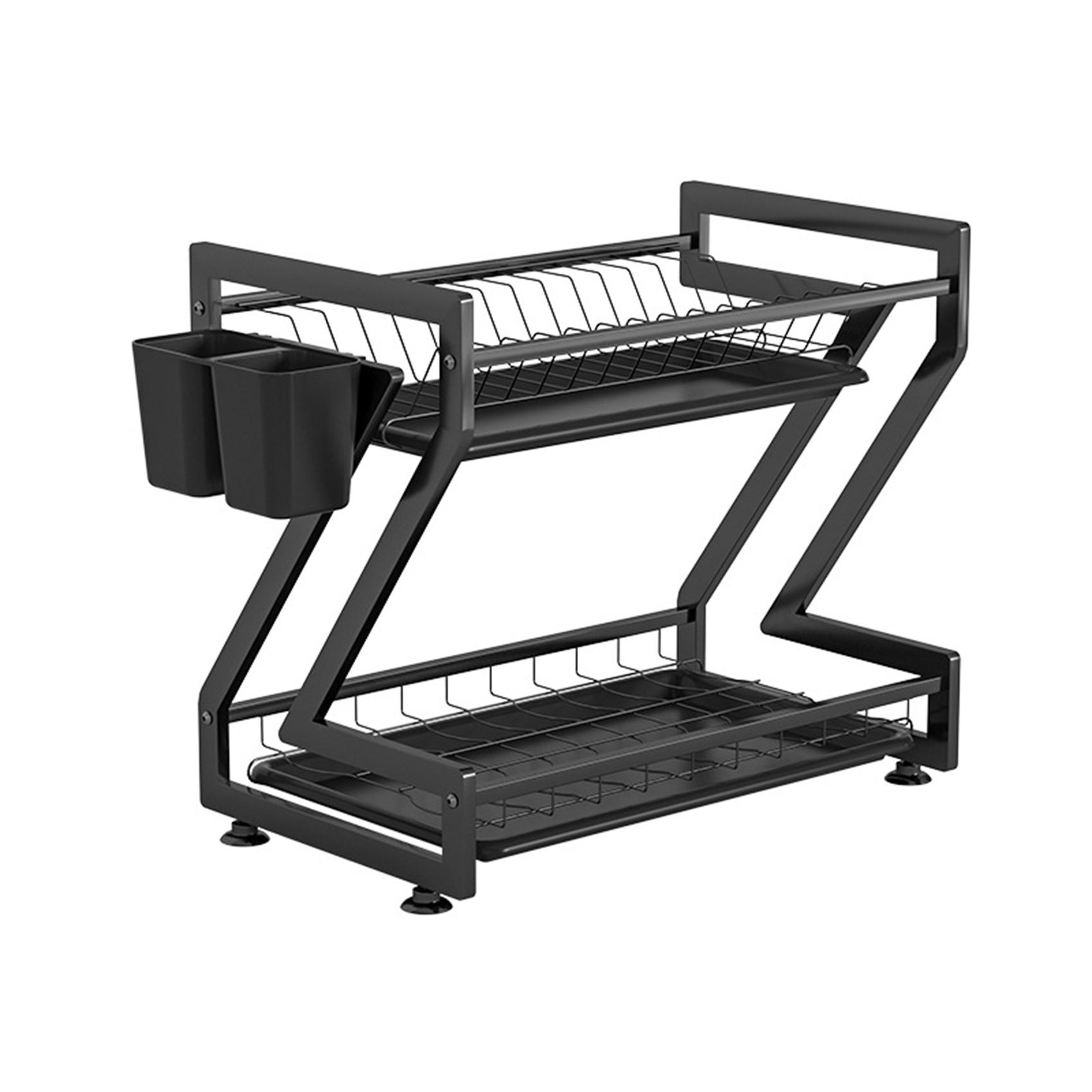 Giá đỡ của bồn rửa mặt, bồn rửa chén 2 tầng bằng thép carbon tiện lợi trong nhà bếp