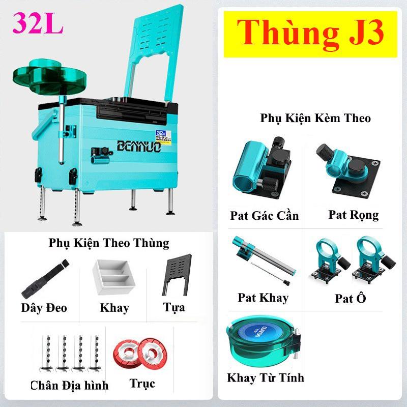 Thùng Câu Đài BENNUO J9 Đa Năng Thể Tích 32L giữ nhiệt cực tốt, giải quyết mọi địa hình khi đi câu cá , du lịch KK-26