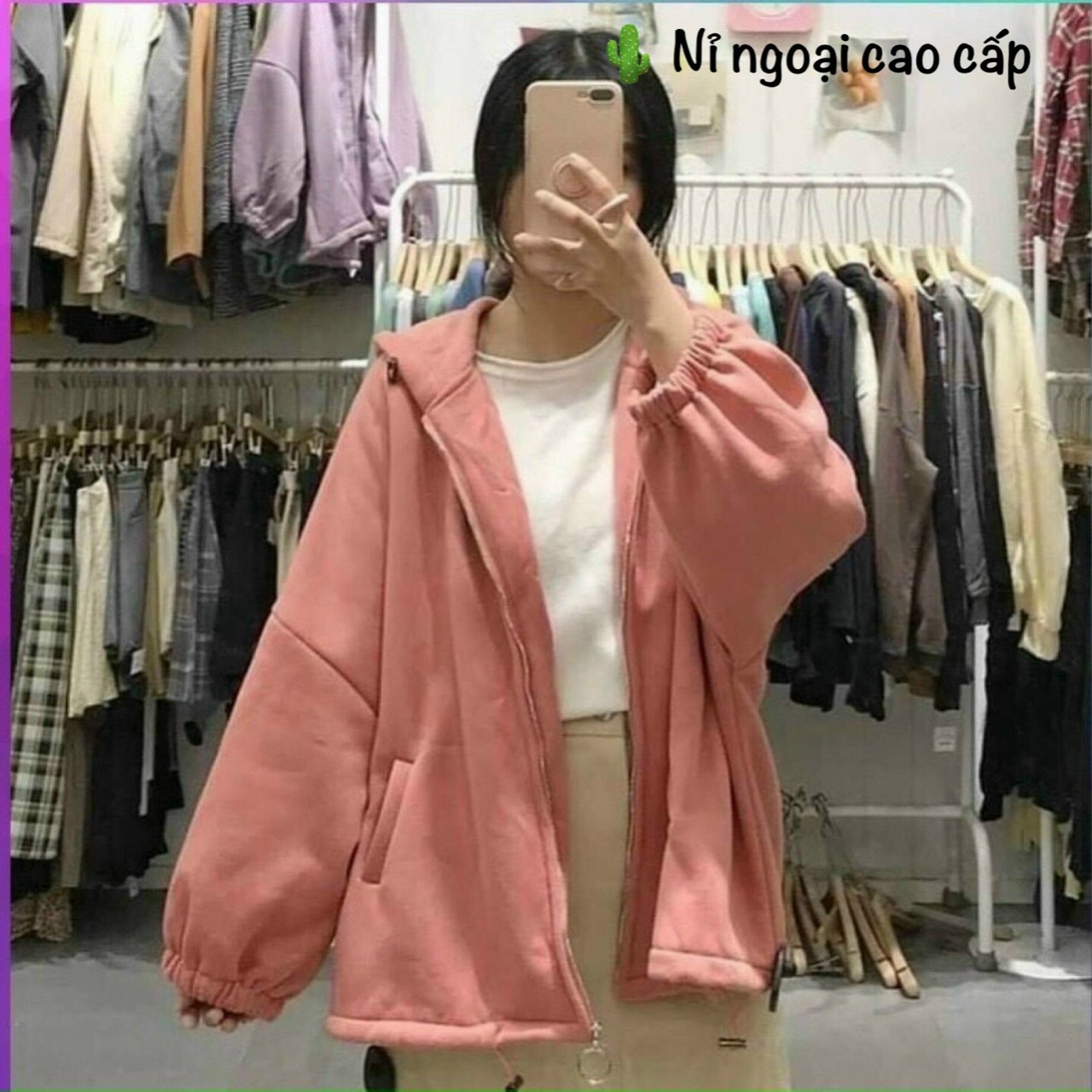 ÁO  ̉ ̂  ( CAO CẤP )  CHẤT DÀY CUI CÓ LÓT BÊN TRONG