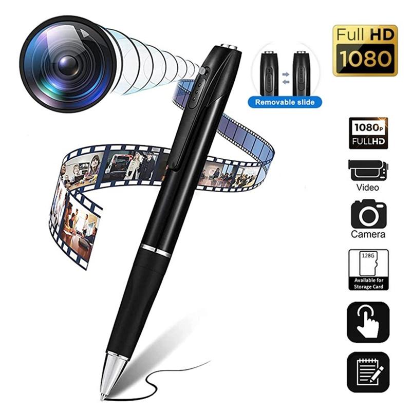 1080p HD Mini Secret Pen Camera camera di động DV DVR Micro Digital IP máy quay âm thanh âm thanh Video Recorder Màu sắc: màu đen