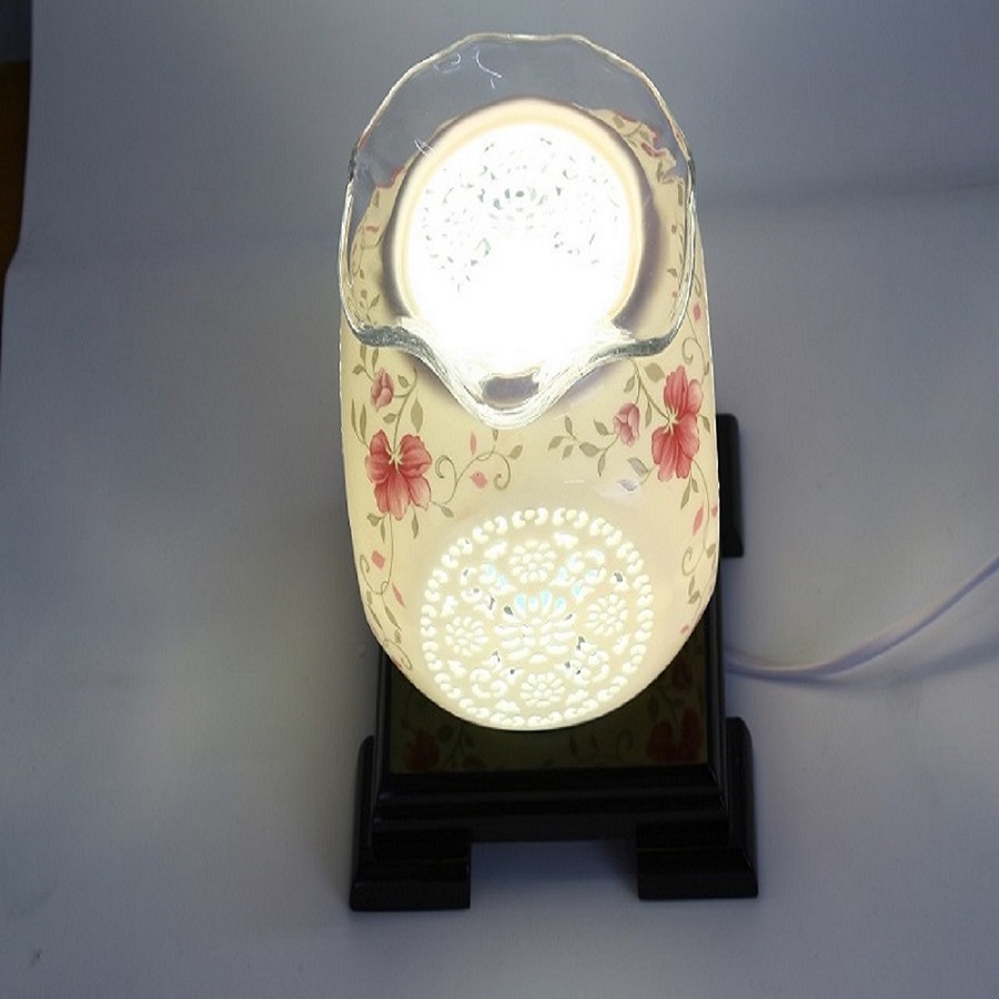 Đèn xông tinh dầu sứ chữ phúc Lasante DXS-03