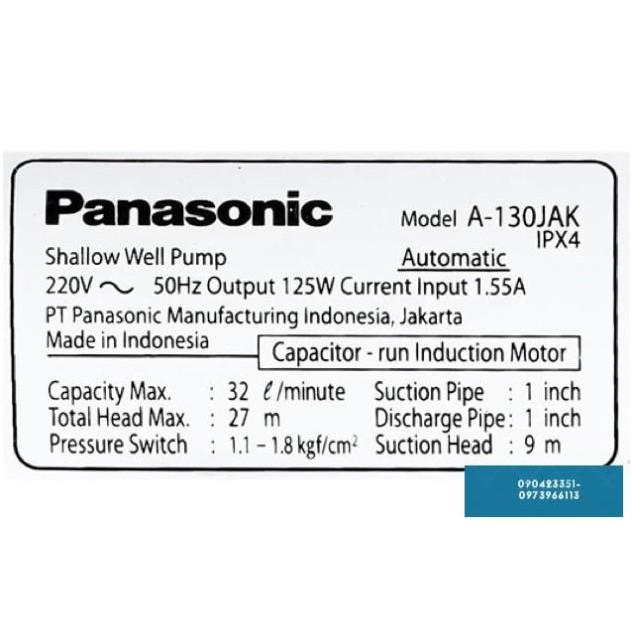 A-130JAK Máy bơm nước Tăng áp 125w Chính hãng Panasonic