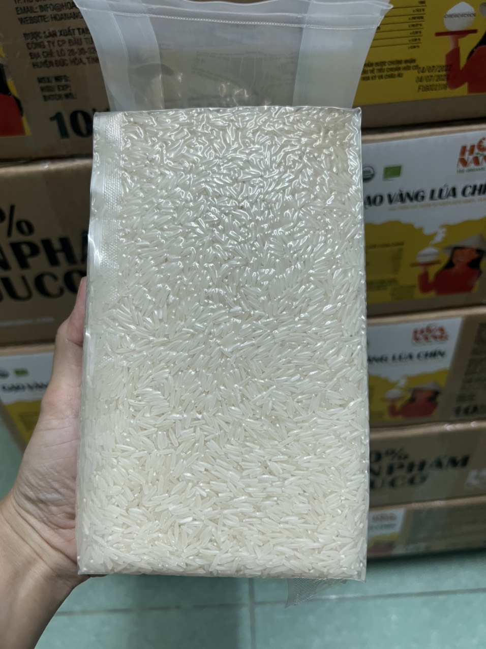 Hình ảnh Gạo Hữu Cơ Hoa Nắng - Vàng Lúa Chín 1kg