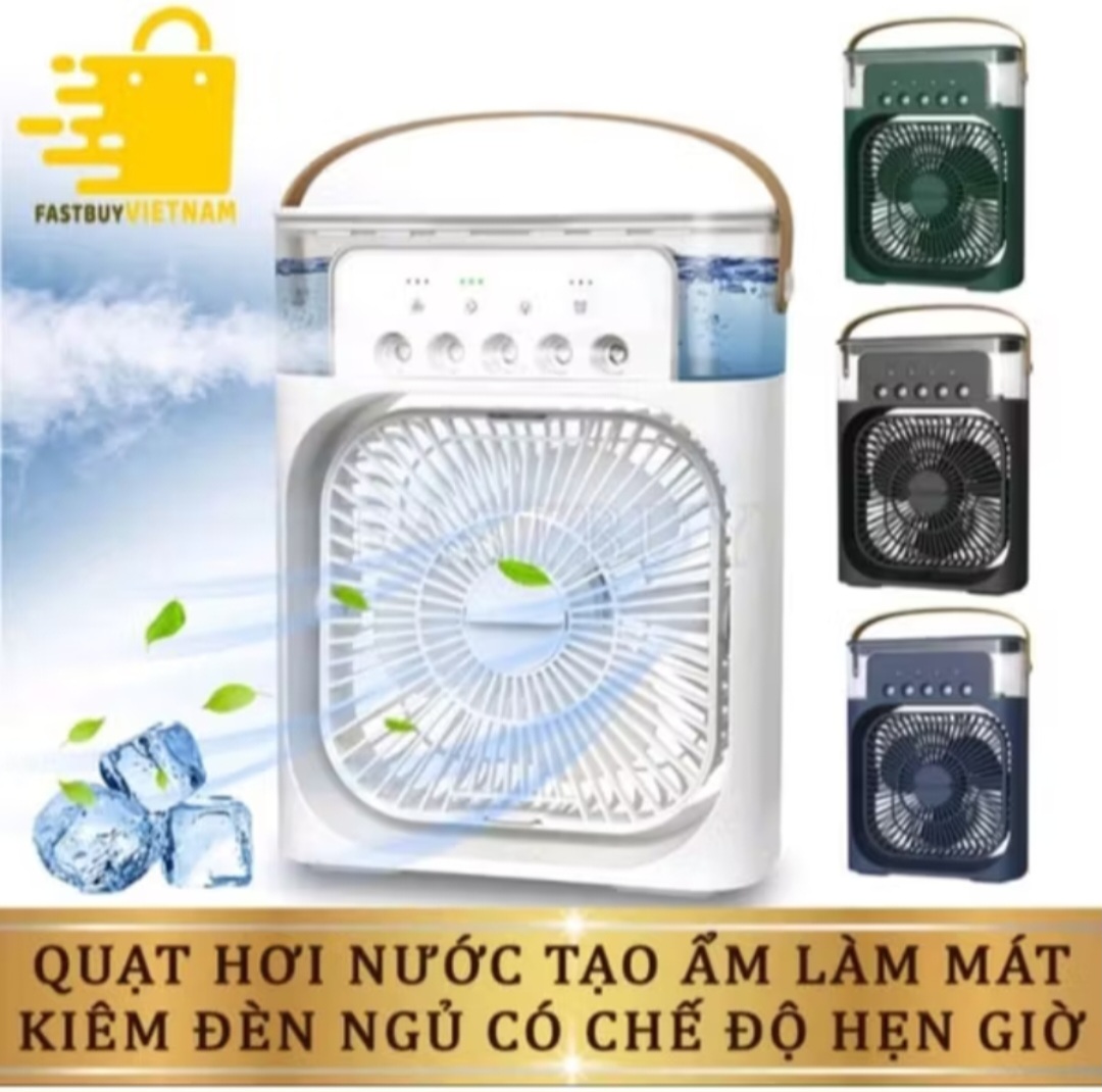 QUẠT PHUN SƯƠNG 5 ĐẦU PHUN MINI SIÊU MÁT LẠNH MẪU MỚI