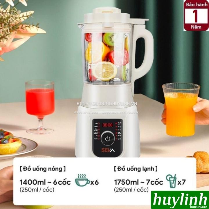 Máy làm sữa hạt đa năng SEKA E300 - 1.75 lít - 12 chức năng - Hàng chính hãng