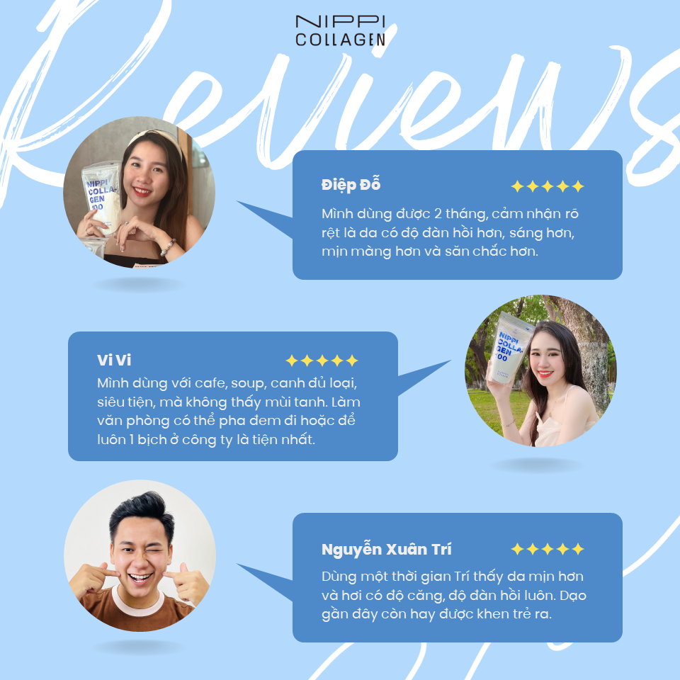 NIPPI Collagen 100 nguyên chất 100% peptide