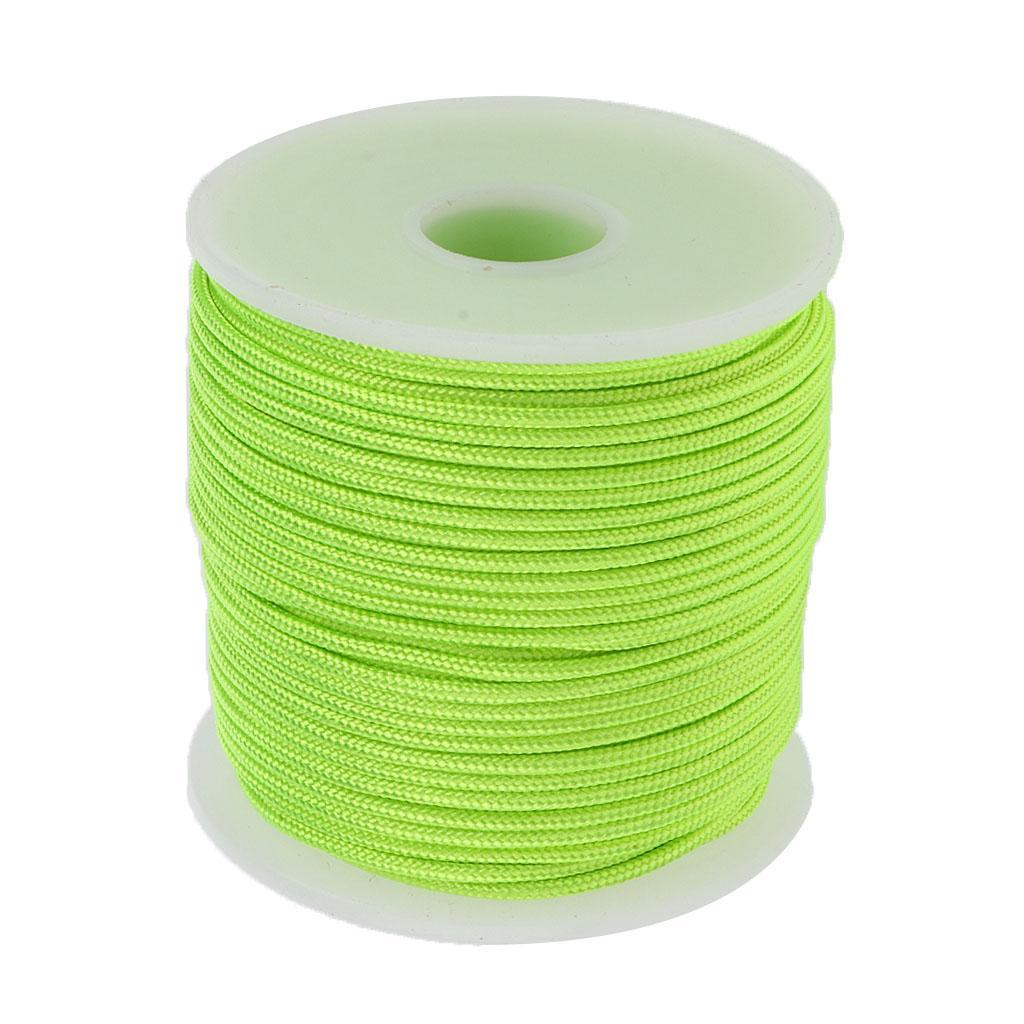 2x 2mm 50m Lightweight Durable Nylon Guyline Tent Guide Rope Guy Line Cord Camping Paracord