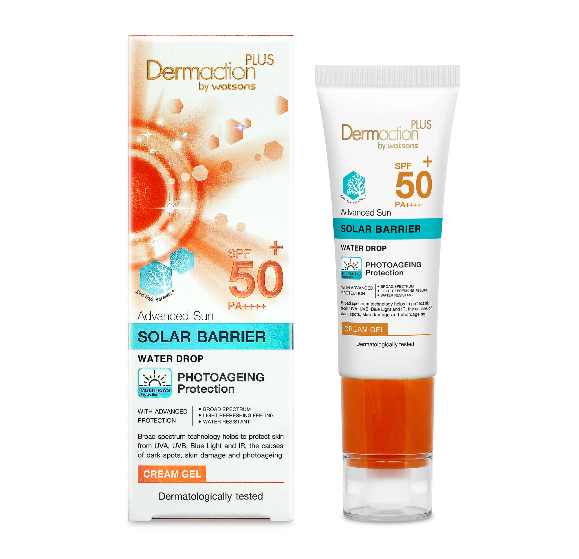 Gel Chống Nắng Dermaction Plus By Watsons Solar Barrier SPF50+ PA++++ 40ml