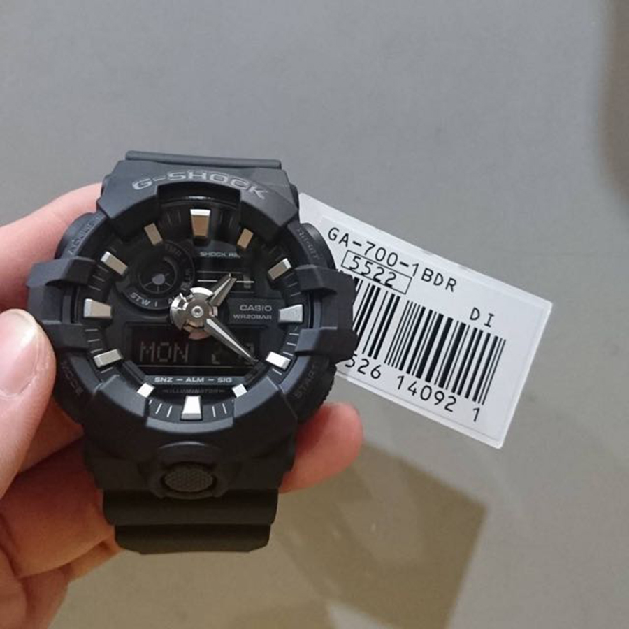 Đồng hồ nam dây nhựa Casio G-SHOCK GA-700-1BDR