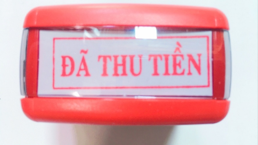 Dấu liền mực đã thu tiền