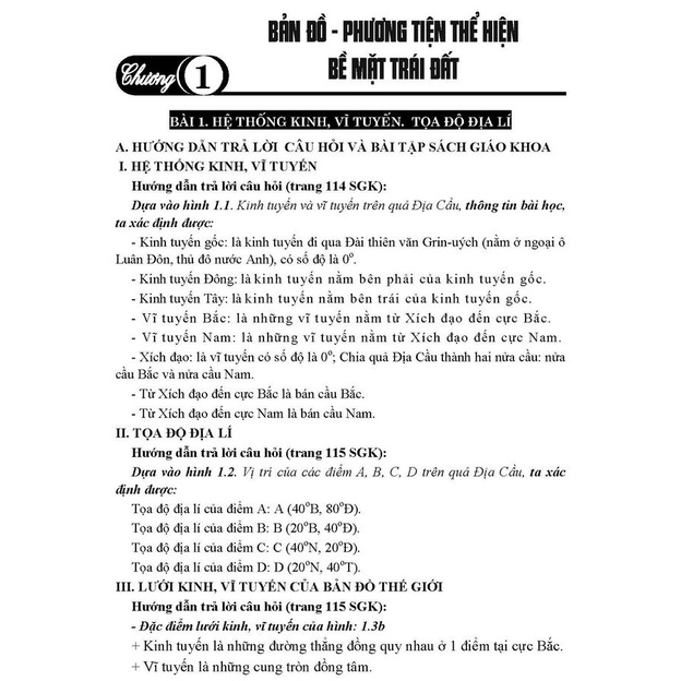 Sách - Hướng dẫn trả lời câu hỏi & bài tập địa lí lớp 6