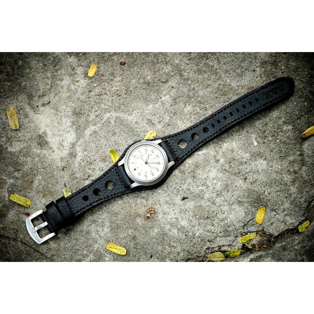 DÂY ĐỒNG HỒ DA BÒ THẬT SIZE 18MM CAO CẤP - CHÍNH HÃNG RAM LEATHER