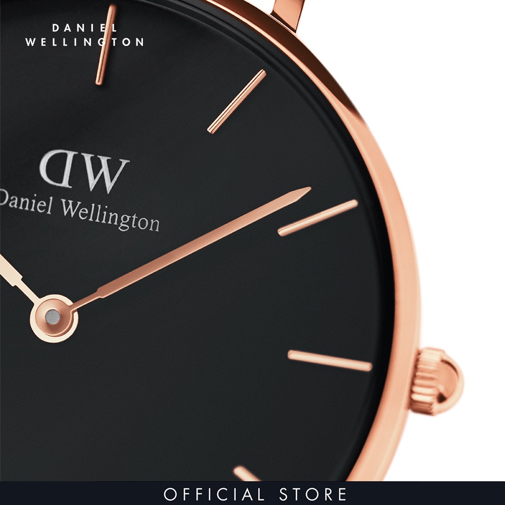 Combo Gift Nữ Daniel Wellington Đồng hồ Petite Reading DW00100167 + Dây lưới đồng hồ  Petite DW00200140