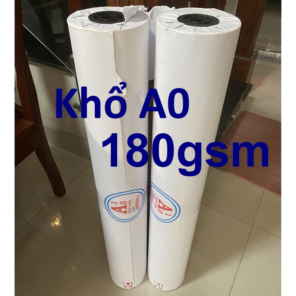 Giấy cuộn A0, 180gsm, 7.2kgs