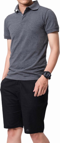 Áo Thun Nam Cổ Bé Ngắn Tay Kiểu Dáng Trẻ Trung, Năng Động