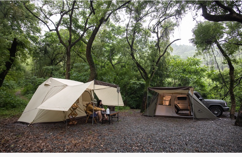 Lều Naturehike Glamping Village 5.0 NH21ZP009 [bản nâng cấp 2022 có mái tăng che phía trước 2 bên lều