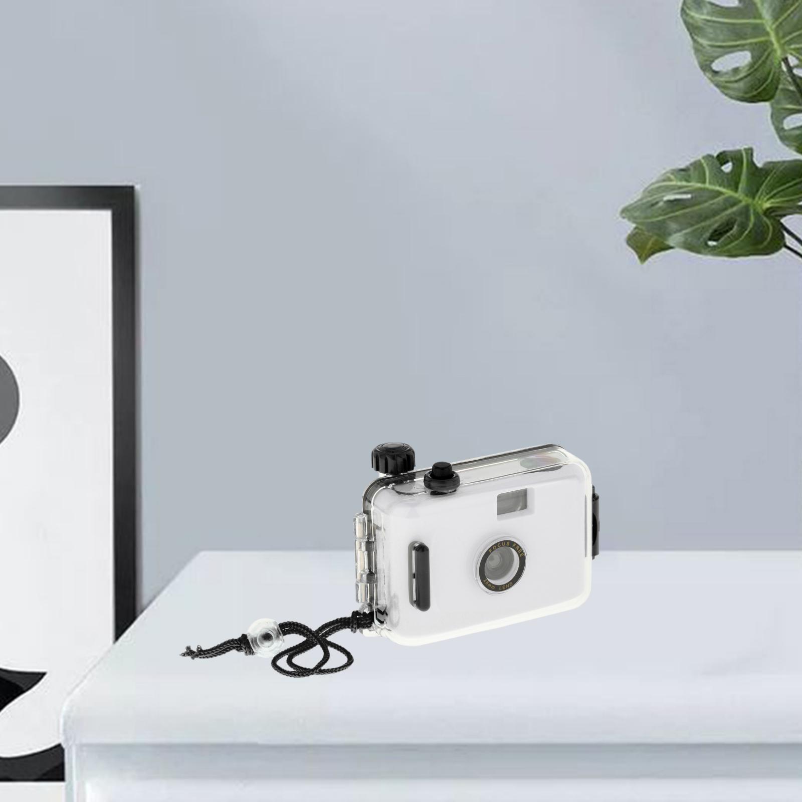 Compact Mini Camera Cute 35mm Film Parts for Photography Surfing Black Case