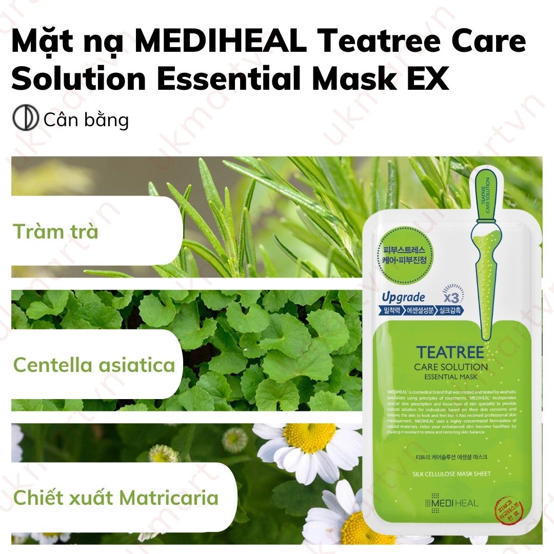 Mặt Nạ Giấy Mediheal Dưỡng Trắng Da Giảm Mụn Tái Tạo Phục Hồi Da 24ml/Miếng