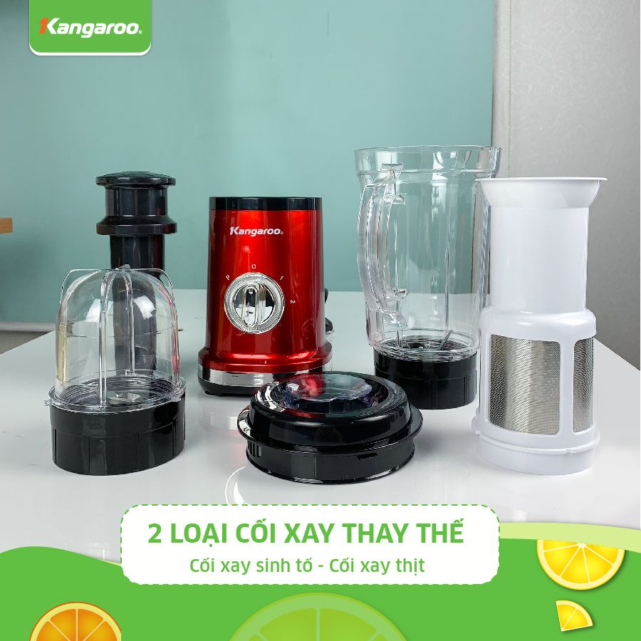 Máy xay đa năng 2 cối Kangaroo KG2B2 - Hàng chính hãng