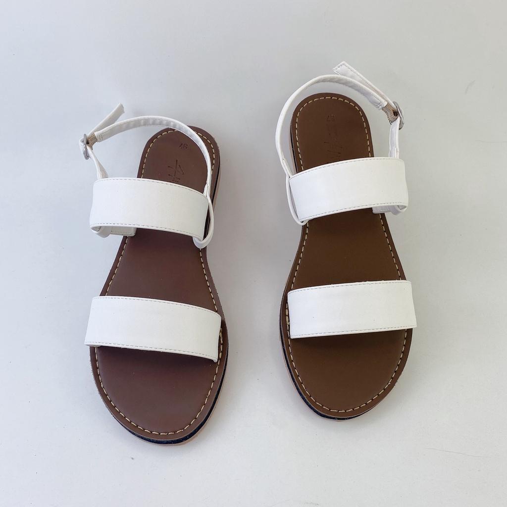 Sandal cao gót vuông nữ 5 phân quai mảnh 1cm chính hãng Hishoo S061