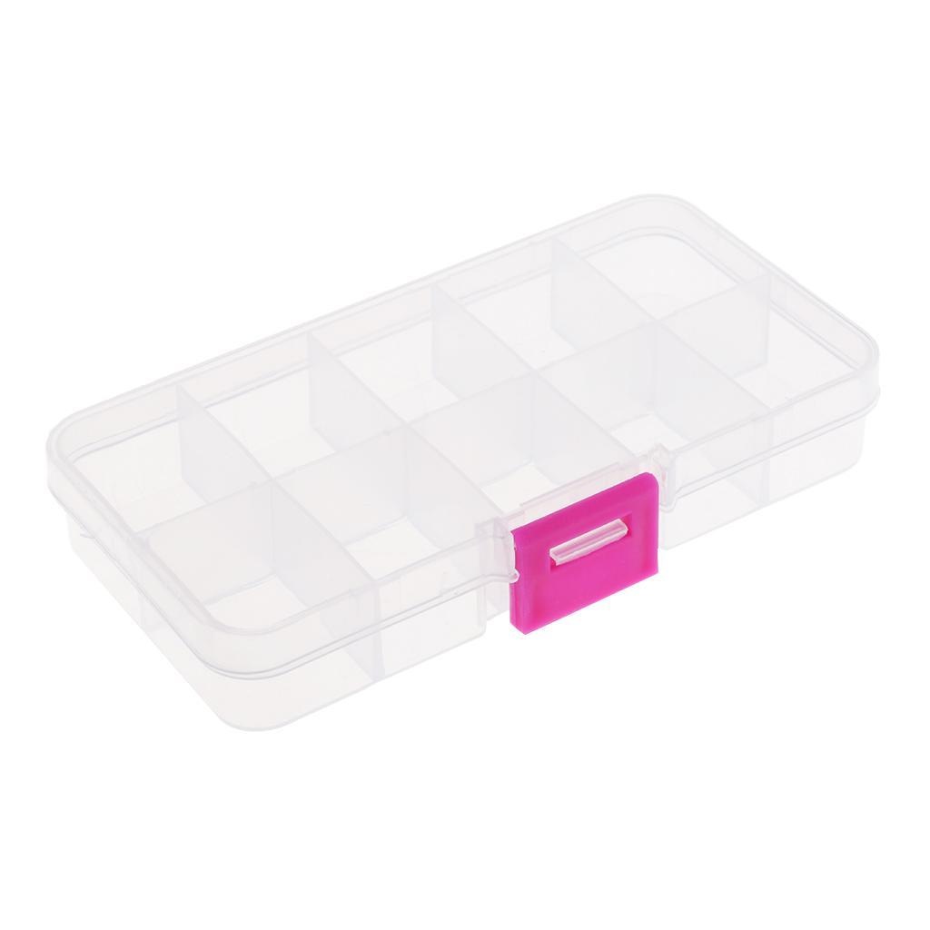 1Pc Transparent Sewing Storage Box Sewing Machine Bobbin Organizer 10 Grids