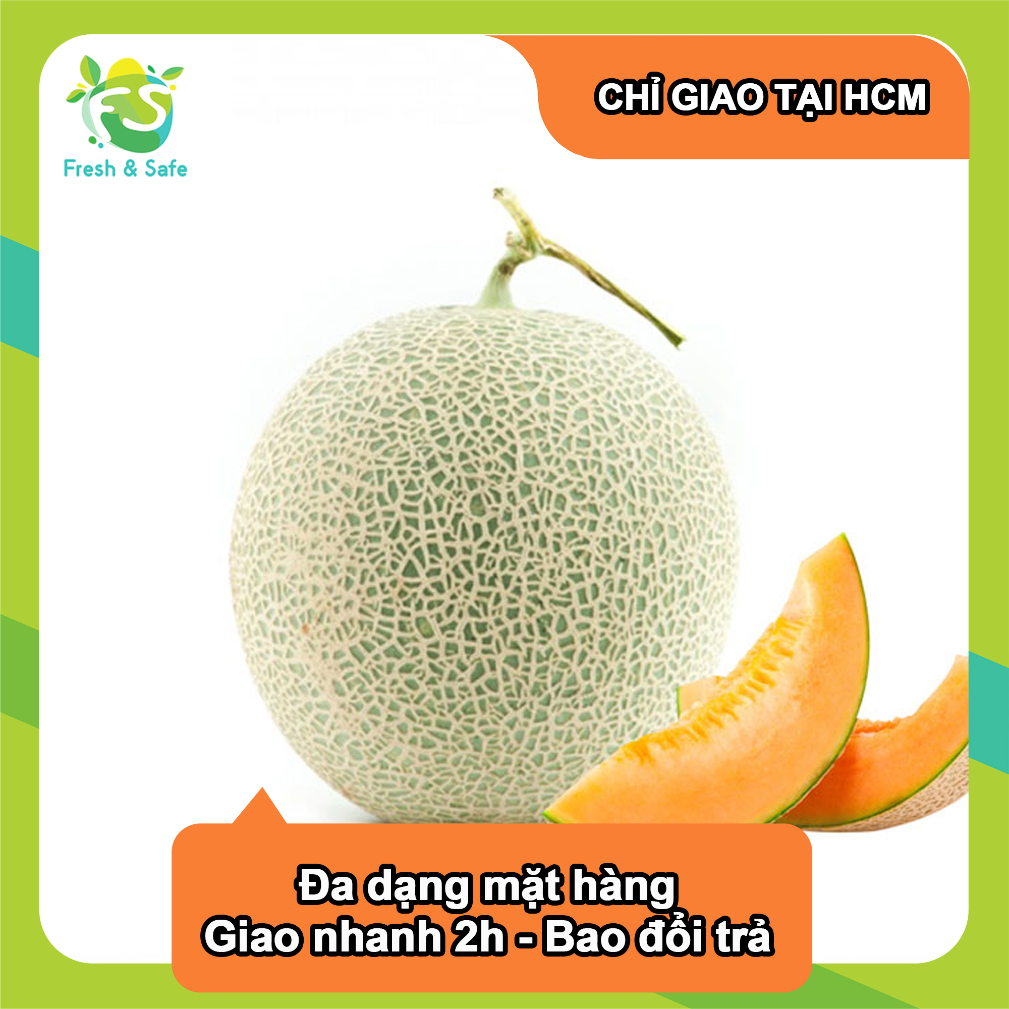 - Dưa lưới tròn - 1.3KG
