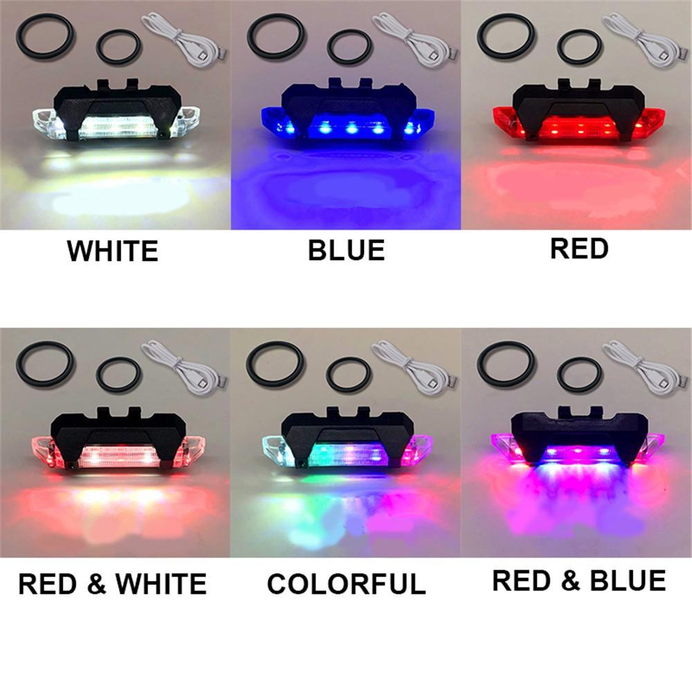 Đèn LED tín hiệu gắn phía sau đuôi xe đạp chuyên dụng tiện lợi