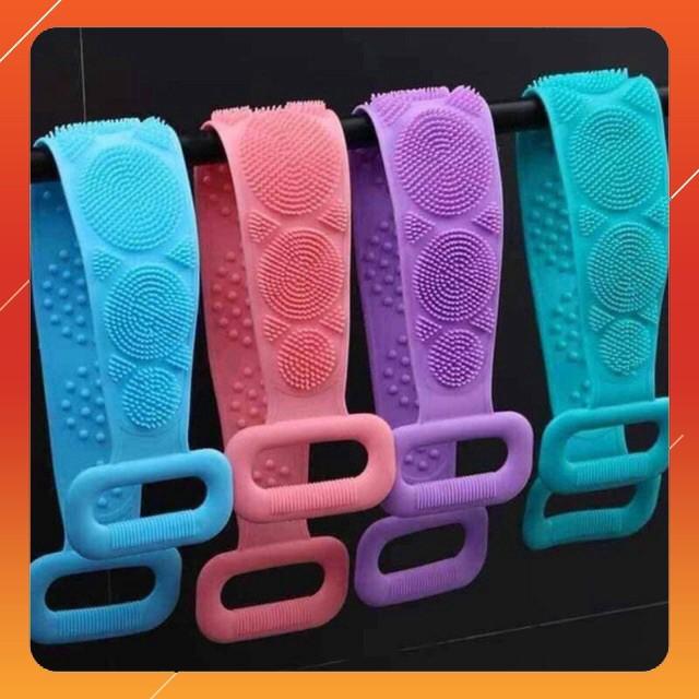 Dây Cọ Chà Lưng Tắm 2 Mặt Silicon