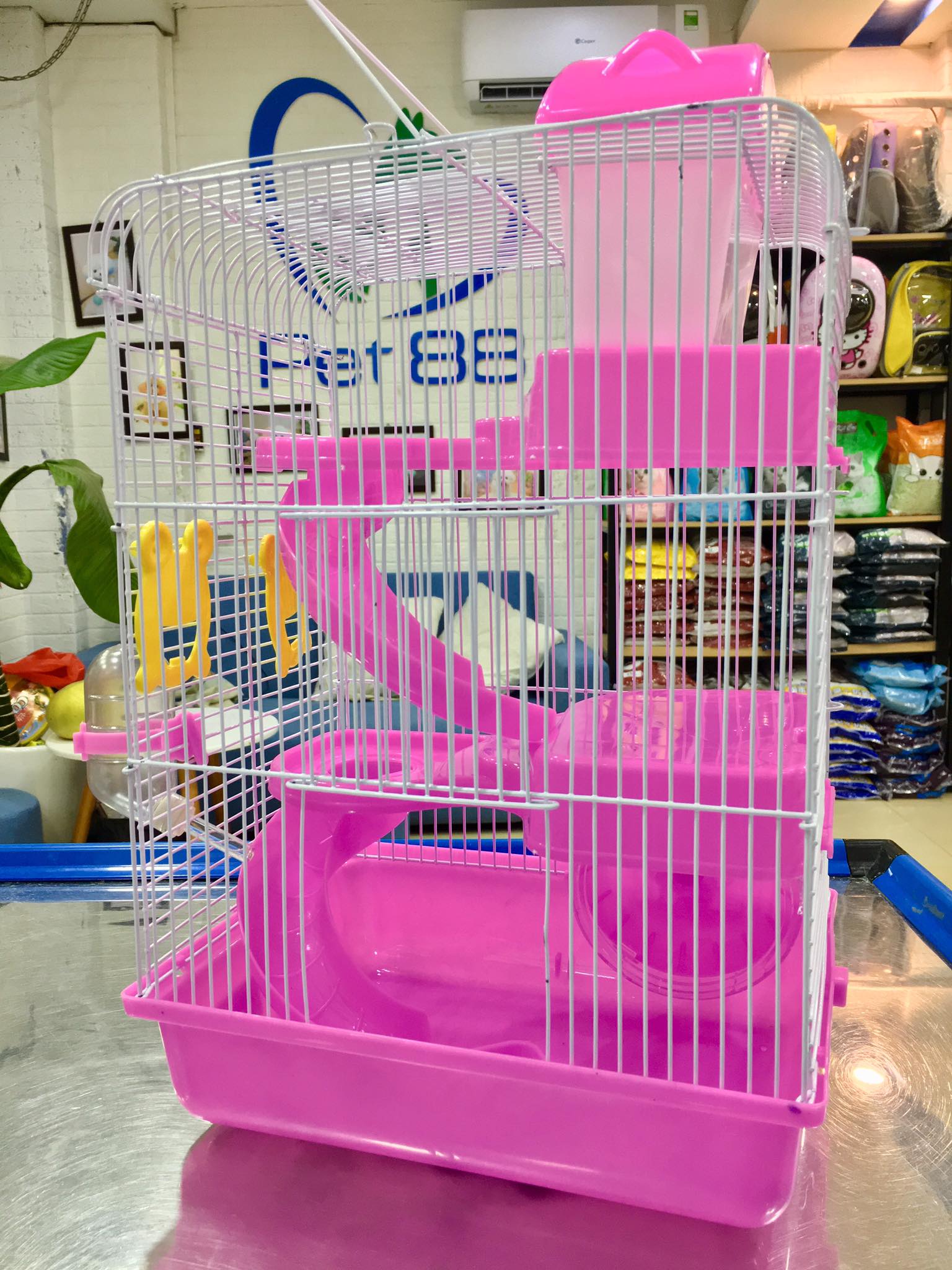 Lồng chuột hamster 3 tầng