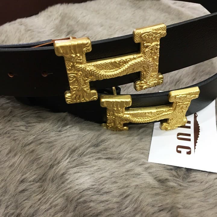 Thắt lưng da bò khóa đồng đúc khối cao cấp