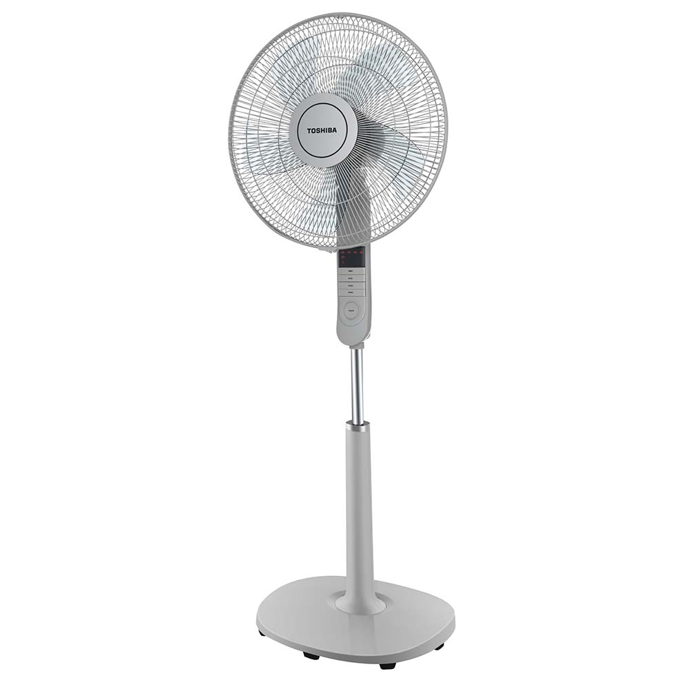 Quạt đứng Toshiba F-LSA20VN, Màu xám, 60W - Điều khiển từ xa - 5 cánh - Hẹn giờ tắt/mở - Hàng chính hãng, bảo hành 12 tháng