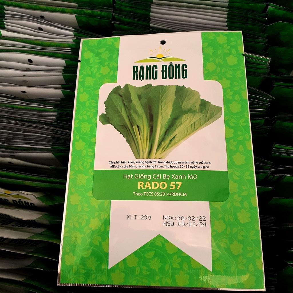 Hạt giống cải bẹ xanh mỡ Rado 57 gói 20gr - DỄ TRỒNG