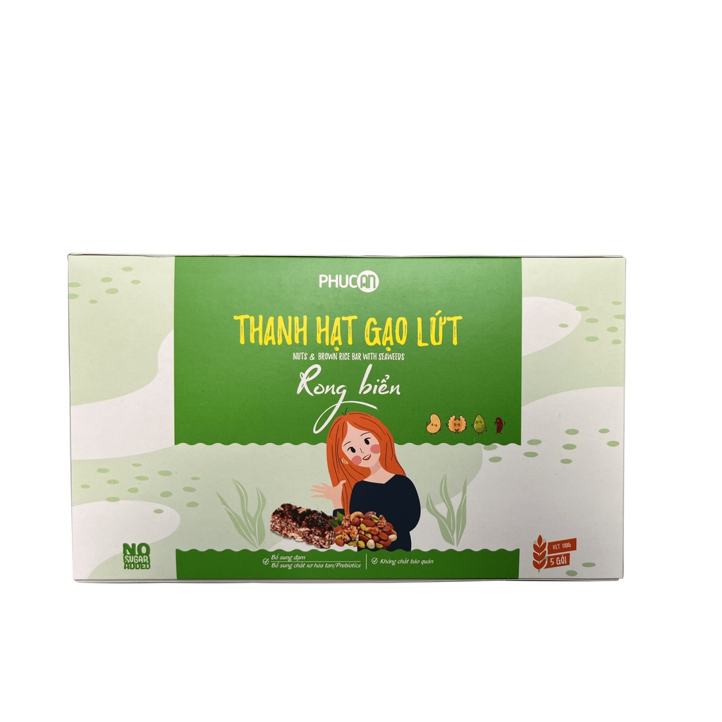 Trọn combo 4 món ăn vặt healthy Phúc An- 2 hộp thanh long đỏ sấy+ 2 hộp thanh hạt gạo lứt đủ vị Mới