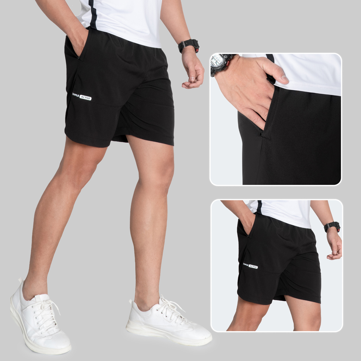 Quần Short Thể Thao Nam TSIMPLE Ver.4 đùi tập gym vải gió thoáng mát co giãn chống nhăn nhiều màu