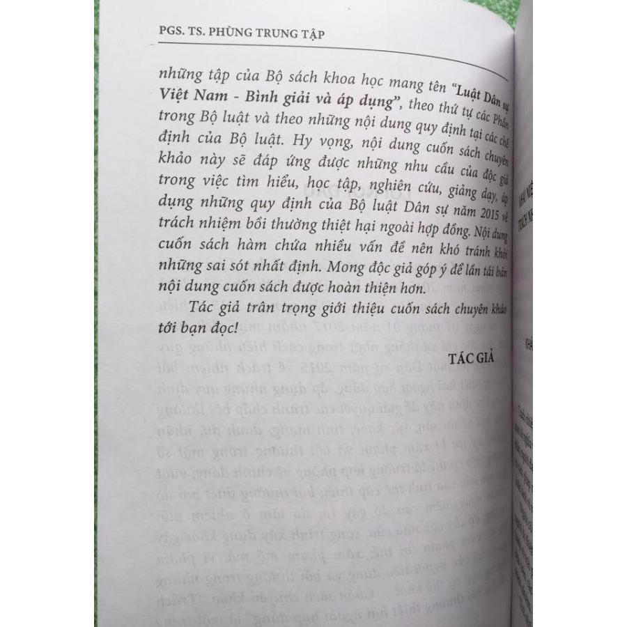 Luật Dân sự Việt Nam (Bình giải và áp dụng) - Trách nhiệm bồi thường thiệt hại ngoài hợp đồng