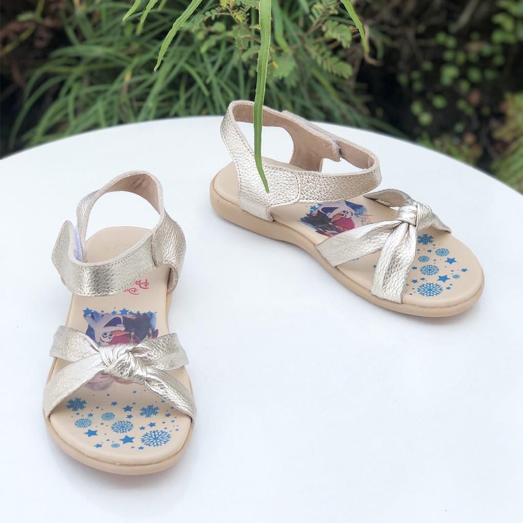 Sandal  da thật siêu dễ thương cho bé gái 21528