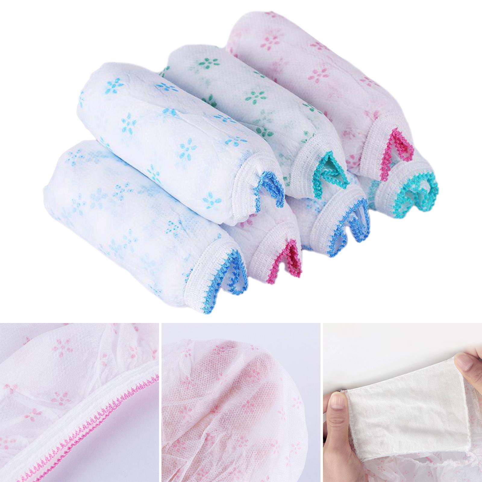 7Pcs Disposable Nonwoven Underwear, Handy Briefs Soft Women Breathable Lightweight Disposable Briefs Disposable Panties for SPA, Camping, Hotel