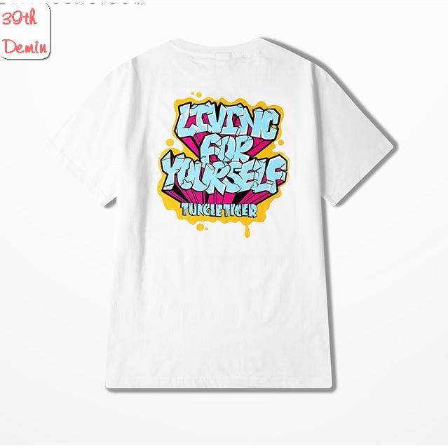 Áo thun tay lỡ NELLY COTTON LFY dáng unisex NAM NỮ form châu á GRAFFITI vui nhộn phong cách HIP HOP