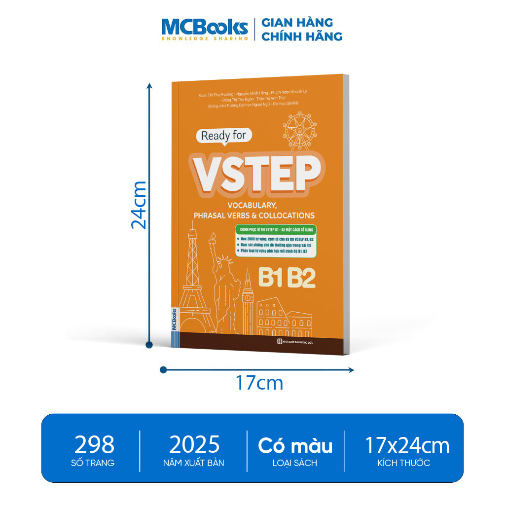Sách - Ready for VSTEP – Vocabulary, Phrasal Verbs & Collocations B1 B2 - Tài liệu luyện thi hiệu quả