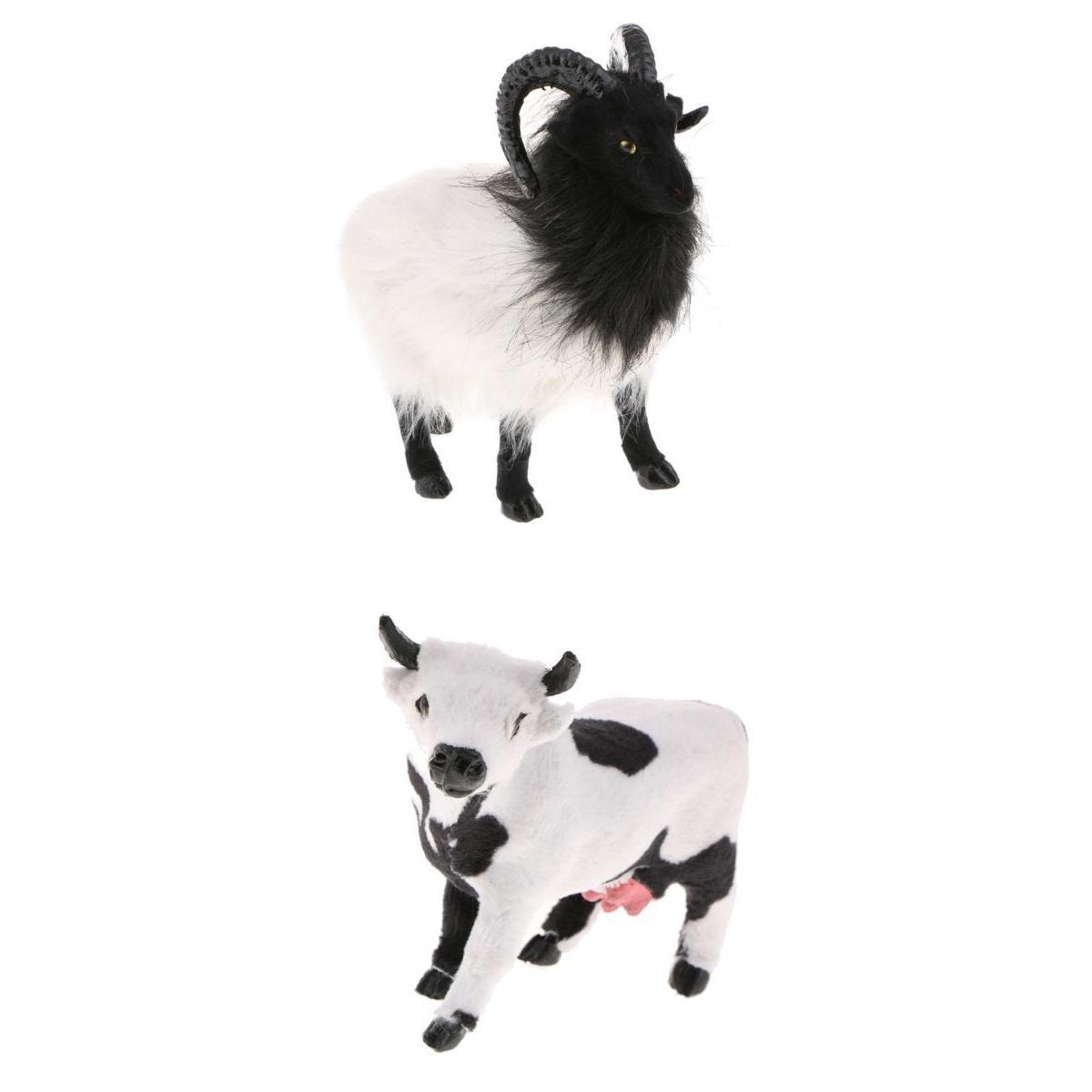 White and Black Decorative Garden Ornament Statue