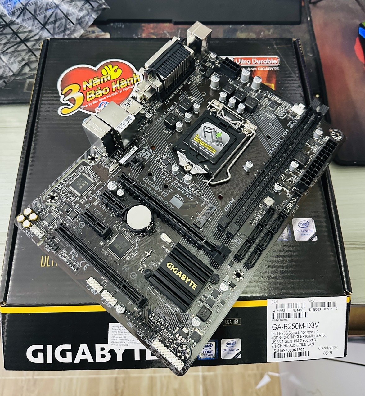 Bo Mạch Chủ (Mainboard) GIGABYTE B250M - D3V (HÀNG CHÍNH HÃNG)