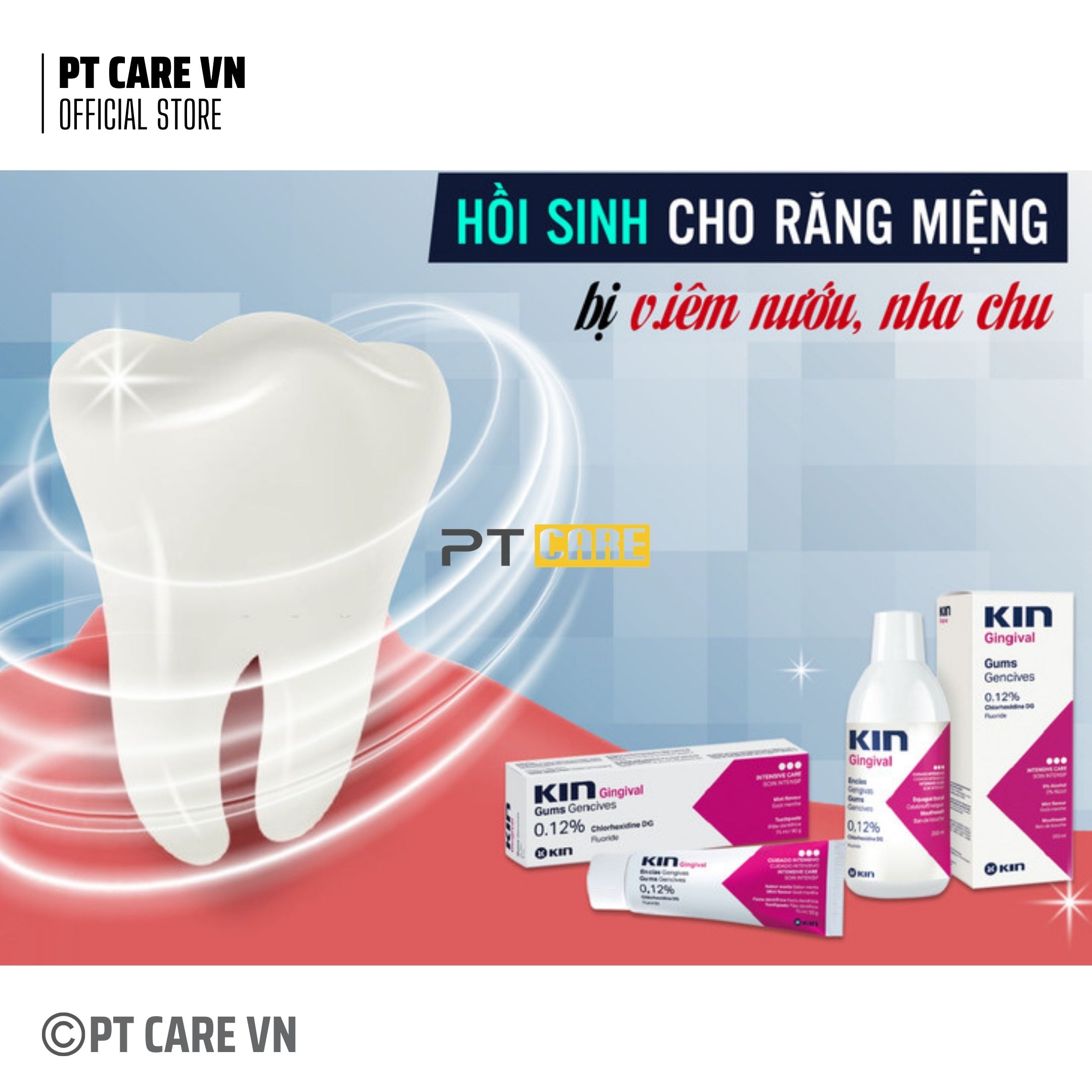 Nước Súc Miệng Kin Gingival Ngăn Ngừa Viêm Nướu 250ml